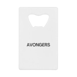 Abrebotellas De Tarjeta De Crédito Avongers