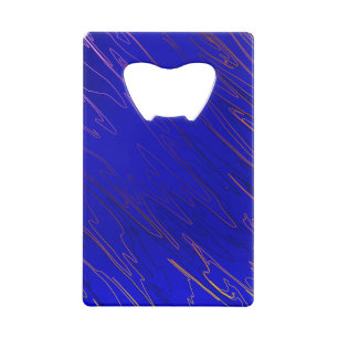 Abrebotellas De Tarjeta De Crédito Azul mareado
