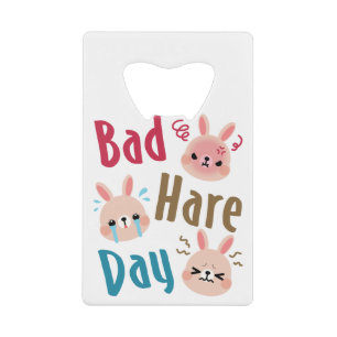 Abrebotellas De Tarjeta De Crédito Bad Hare Day Conejo Conejo Conejo Conejo Kawaii Pa