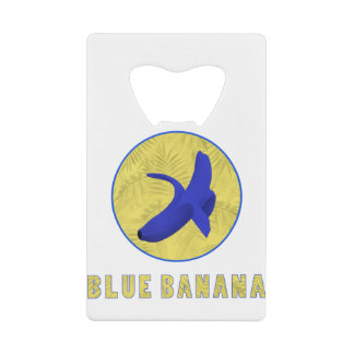 Abrebotellas De Tarjeta De Crédito banana azul