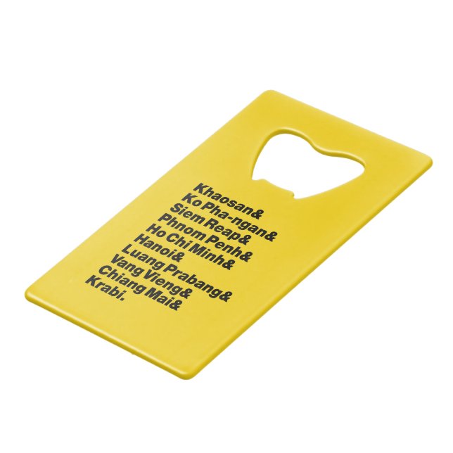 Abrebotellas De Tarjeta De Crédito Banana Pancake Trail / Circuito (Ángulo frontal)