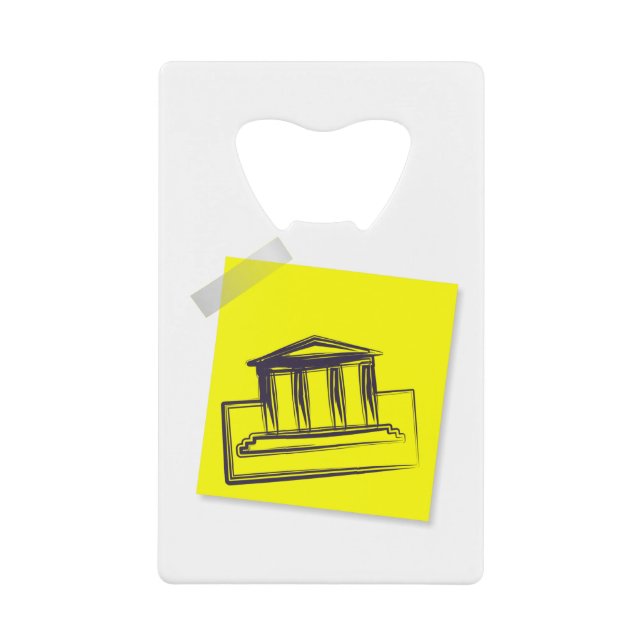 Abrebotellas De Tarjeta De Crédito Banco (Anverso)