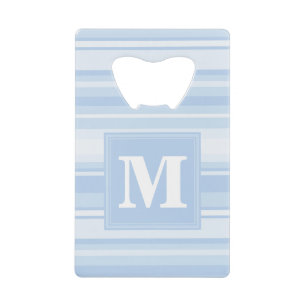 Abrebotellas De Tarjeta De Crédito Bandas azules monográficas