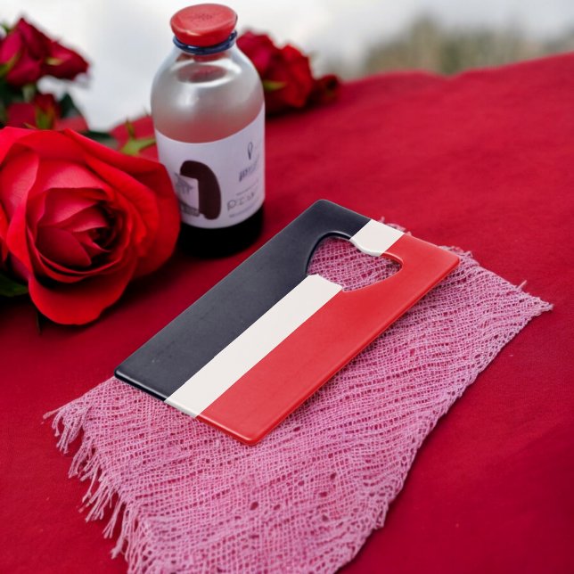 Abrebotellas De Tarjeta De Crédito Bandas rojas y azules (Bottle Openers)