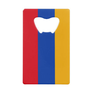 Abrebotellas De Tarjeta De Crédito Bandera Armenia Patriótica
