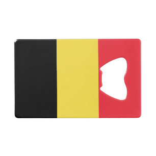 Abrebotellas De Tarjeta De Crédito Bandera belga patriótica