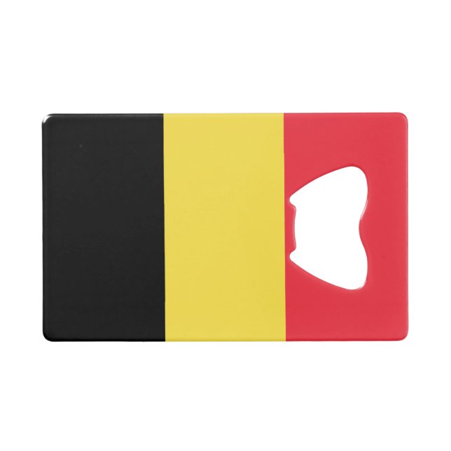 Abrebotellas De Tarjeta De Crédito Bandera belga patriótica (Anverso (Horizontal))