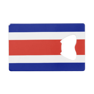Abrebotellas De Tarjeta De Crédito Bandera Civil de Costa Rica