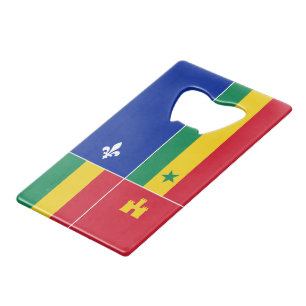 Abrebotellas De Tarjeta De Crédito bandera criolla de Luisiana