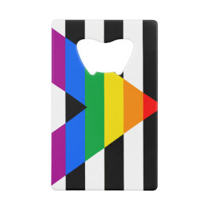 Abrebotellas De Tarjeta De Crédito Bandera de aliado LGBTQ+