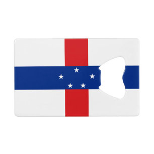 Abrebotellas De Tarjeta De Crédito Bandera de Antillas Neerlandesas