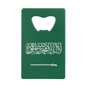 Abrebotellas De Tarjeta De Crédito Bandera de Arabia Saudita