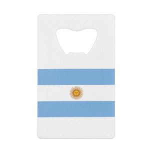 Abrebotellas De Tarjeta De Crédito Bandera de Argentina