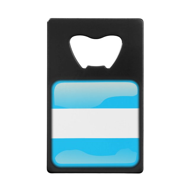 Abrebotellas De Tarjeta De Crédito Bandera de Argentina (Anverso)