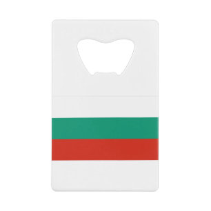 Abrebotellas De Tarjeta De Crédito Bandera de Bulgaria