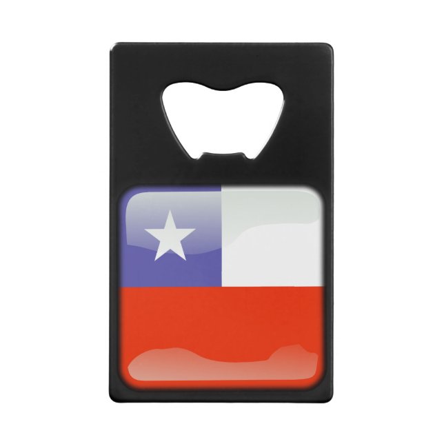 Abrebotellas De Tarjeta De Crédito Bandera_de_Chile (Anverso)