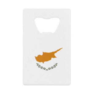 Abrebotellas De Tarjeta De Crédito Bandera de Chipre