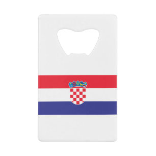 Abrebotellas De Tarjeta De Crédito Bandera de Croacia