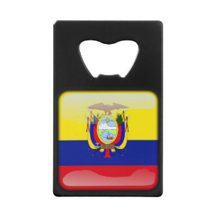 Abrebotellas De Tarjeta De Crédito Bandera_de_Ecuador