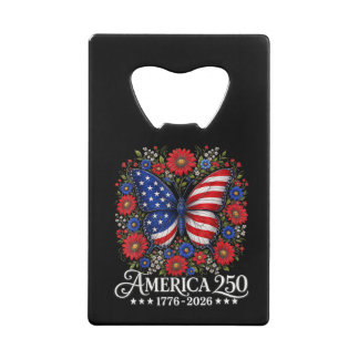 Abrebotellas De Tarjeta De Crédito Bandera de EE. UU. de América 250 1776 2026 Aniver