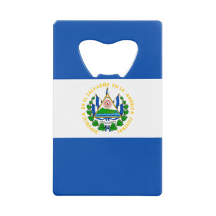 Abrebotellas De Tarjeta De Crédito Bandera de El Salvador