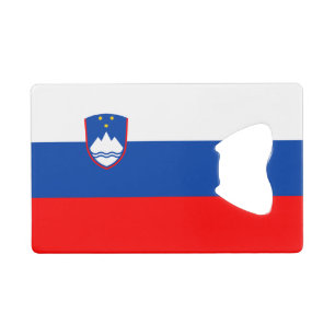 Abrebotellas De Tarjeta De Crédito Bandera de Eslovenia