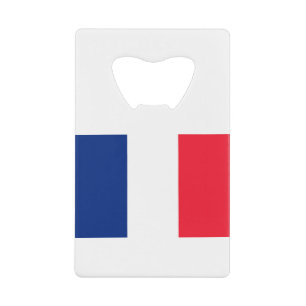 Abrebotellas De Tarjeta De Crédito Bandera de Francia