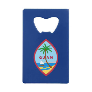 Abrebotellas De Tarjeta De Crédito Bandera de Guam