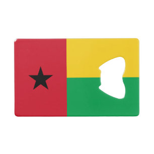 Abrebotellas De Tarjeta De Crédito Bandera de Guinea Bissau