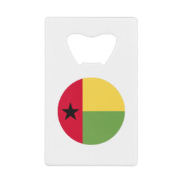 Abrebotellas De Tarjeta De Crédito Bandera de Guinea Bissau