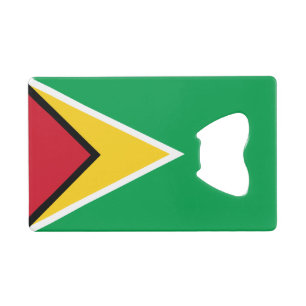 Abrebotellas De Tarjeta De Crédito Bandera de Guyana