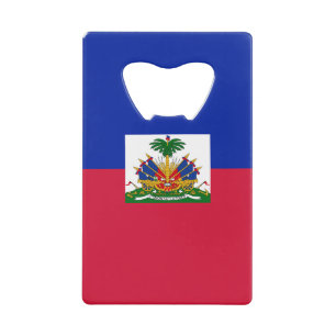 Abrebotellas De Tarjeta De Crédito Bandera de Haití
