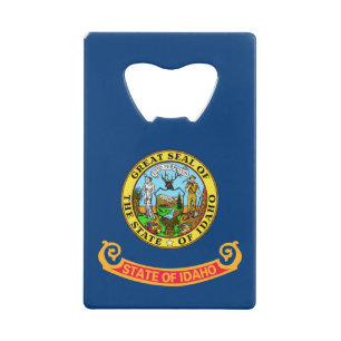Abrebotellas De Tarjeta De Crédito Bandera de Idaho: el Estado Gemológico, Montañas d