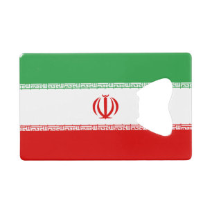 Abrebotellas De Tarjeta De Crédito Bandera de Irán