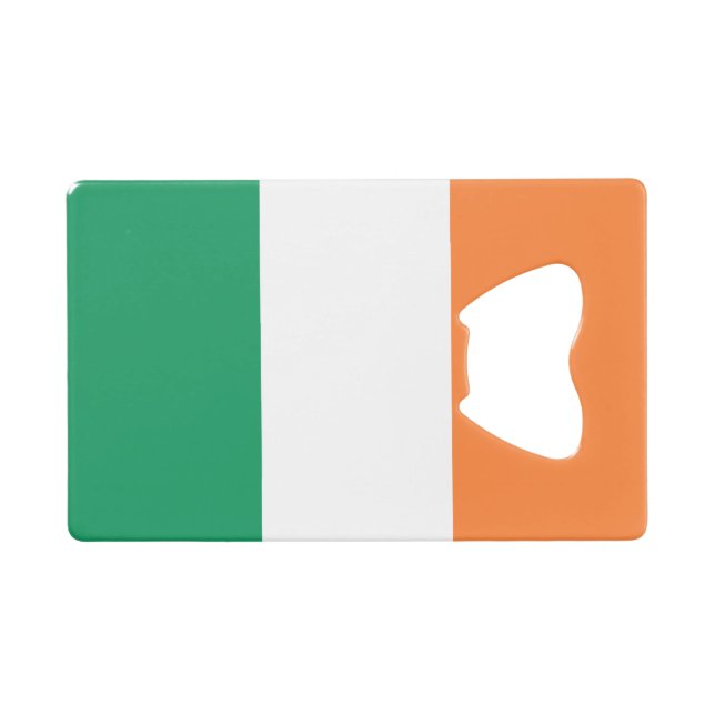 Abrebotellas De Tarjeta De Crédito Bandera de Irlanda (Anverso (Horizontal))