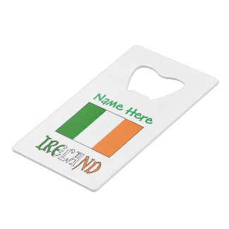Abrebotellas De Tarjeta De Crédito Bandera de Irlanda Personalizada Patrimonio