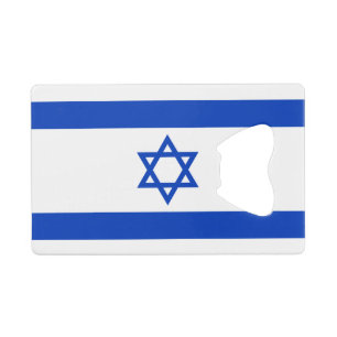 Abrebotellas De Tarjeta De Crédito Bandera de Israel