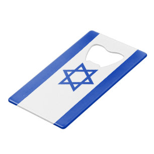 Abrebotellas De Tarjeta De Crédito Bandera de Israel