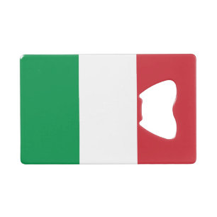 Abrebotellas De Tarjeta De Crédito Bandera de Italia