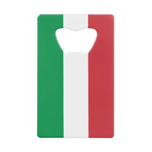 Abrebotellas De Tarjeta De Crédito Bandera de Italia