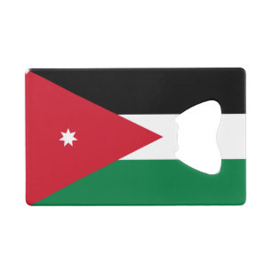 Abrebotellas De Tarjeta De Crédito Bandera de Jordania