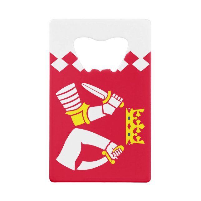 Abrebotellas De Tarjeta De Crédito Bandera de Karelia del Norte (Anverso)