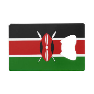 Abrebotellas De Tarjeta De Crédito Bandera de Kenia
