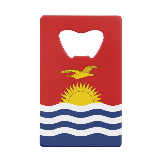 Abrebotellas De Tarjeta De Crédito Bandera de Kiribati (Anverso)