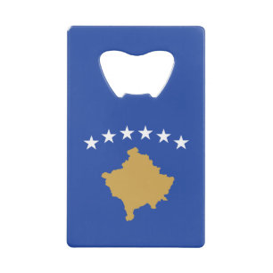 Abrebotellas De Tarjeta De Crédito Bandera de Kosovo
