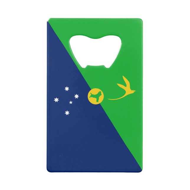 Abrebotellas De Tarjeta De Crédito Bandera de la isla de los navidades (Anverso)
