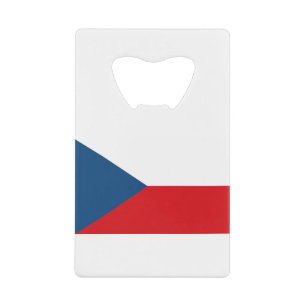 Abrebotellas De Tarjeta De Crédito Bandera de la República Checa