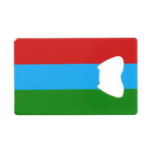 Abrebotellas De Tarjeta De Crédito Bandera de la República de Karelia