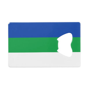 Abrebotellas De Tarjeta De Crédito Bandera de la República Komi
