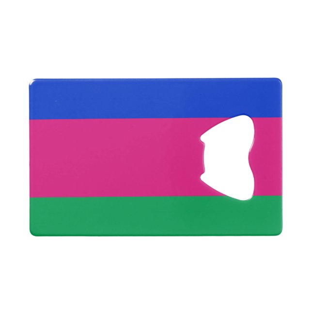 Abrebotellas De Tarjeta De Crédito Bandera de la República Popular de Kuban (Anverso (Horizontal))